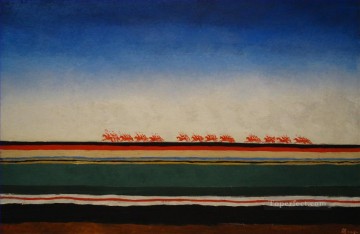 Puramente abstracto Painting - caballería roja montando a Kazimir Malevich resumen